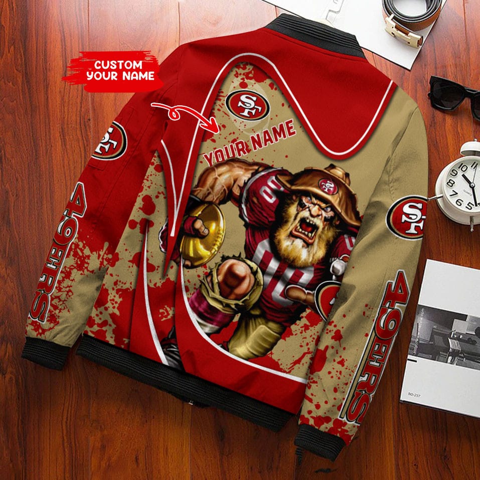 San Francisco 49ers Personalized Bomber Jacket BG500