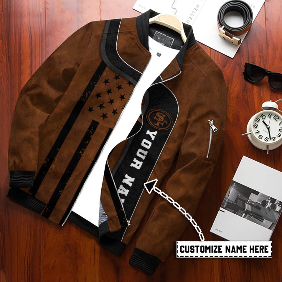 San Francisco 49ers Personalized Bomber Jacket BG569