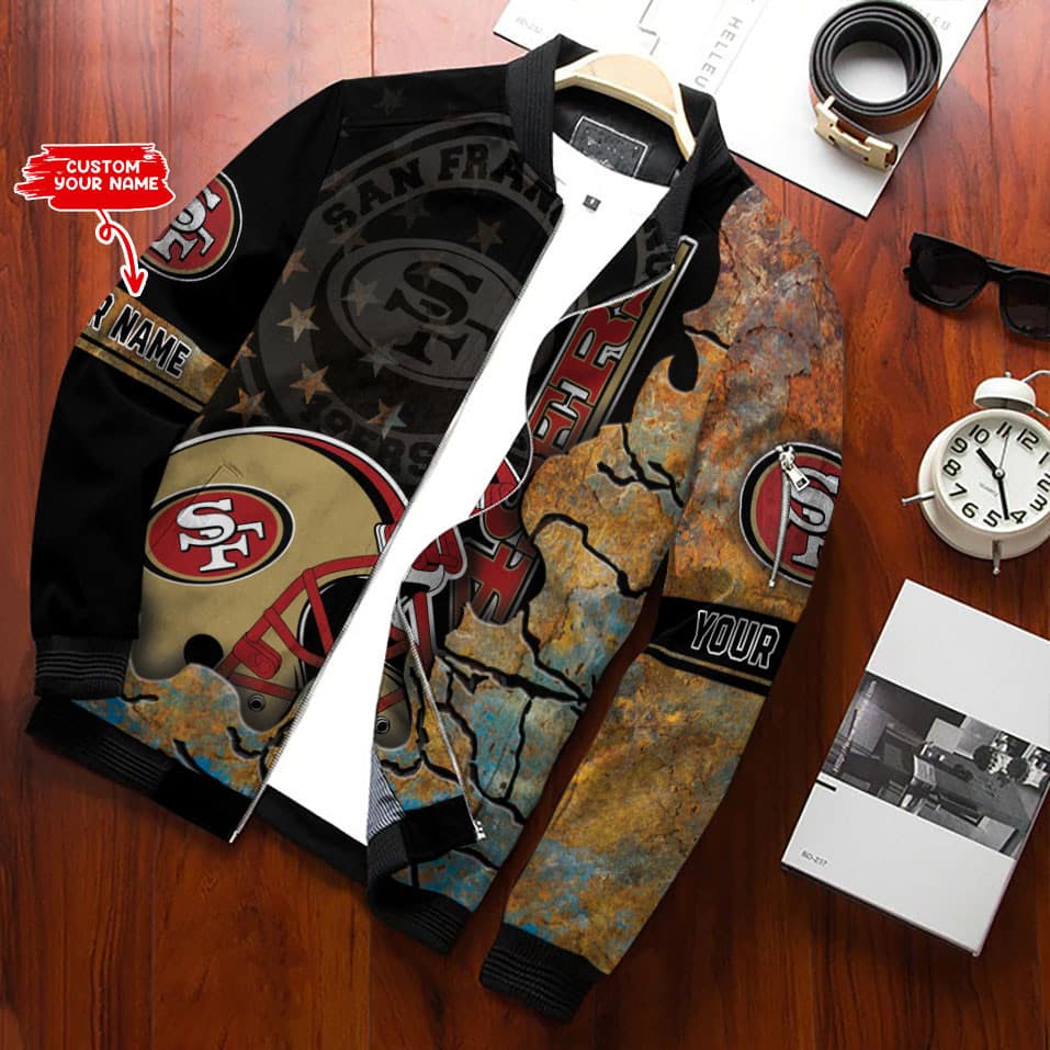 San Francisco 49ers Personalized Bomber Jacket BG590