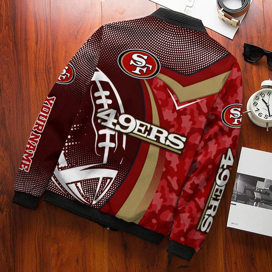 San Francisco 49ers Personalized Bomber Jacket BG717
