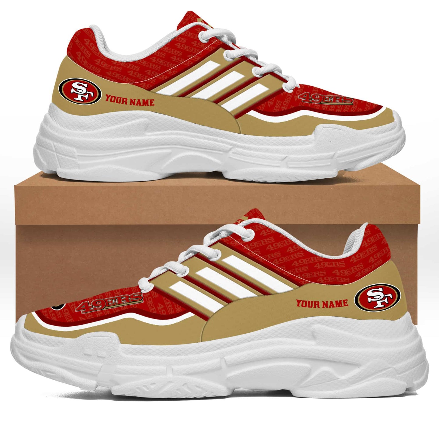 San Francisco 49ers Personalized Chunky Sneakers 21
