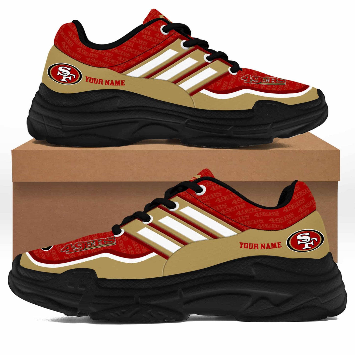 San Francisco 49ers Personalized Chunky Sneakers 21
