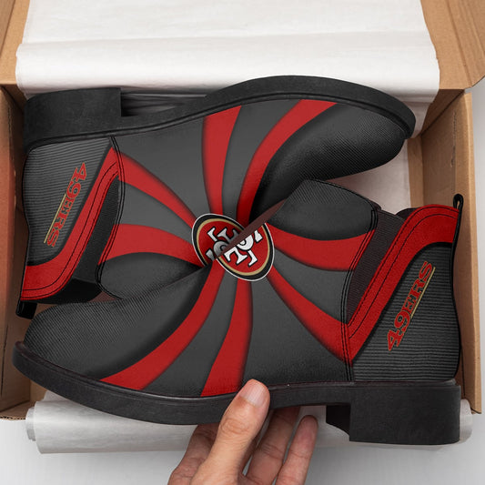 San Francisco 49ers Personalized Comfort & Fashion Short Boots BG116