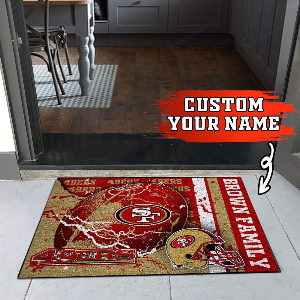 San Francisco 49ers Personalized Doormat BG27