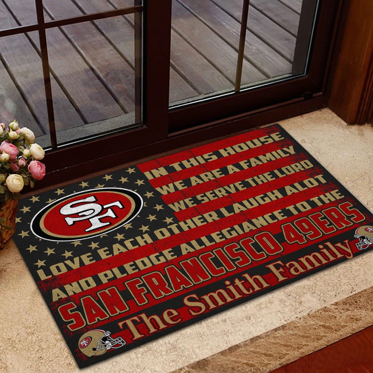 San Francisco 49ers Personalized Doormat BG311
