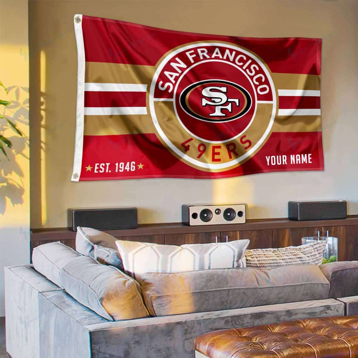 San Francisco 49ers Personalized Flag 194