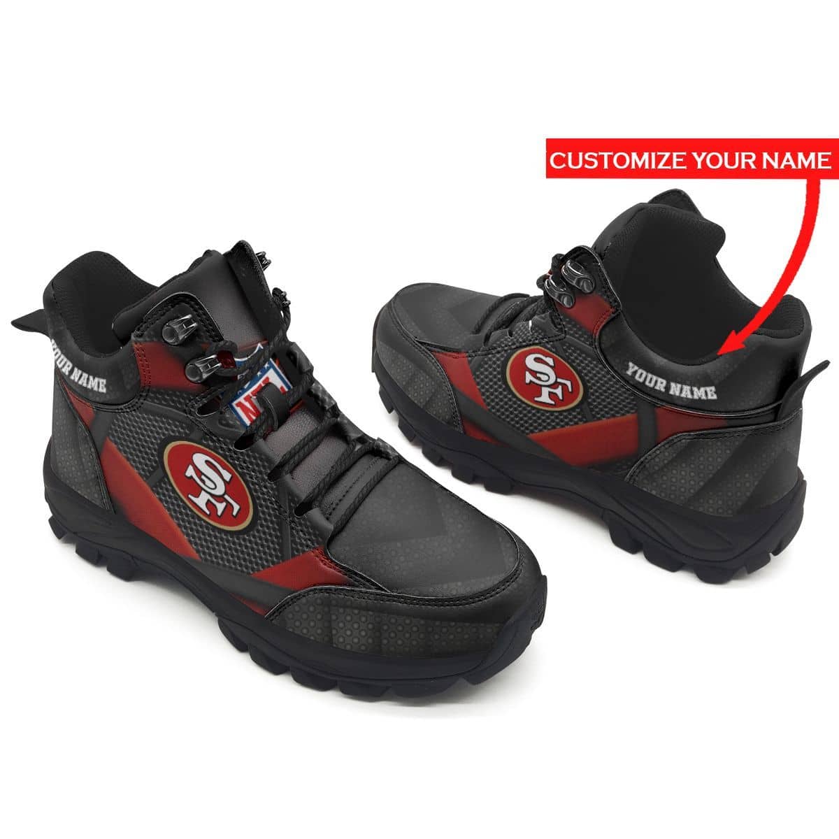 San Francisco 49ers Personalized Hiking Shoes 29