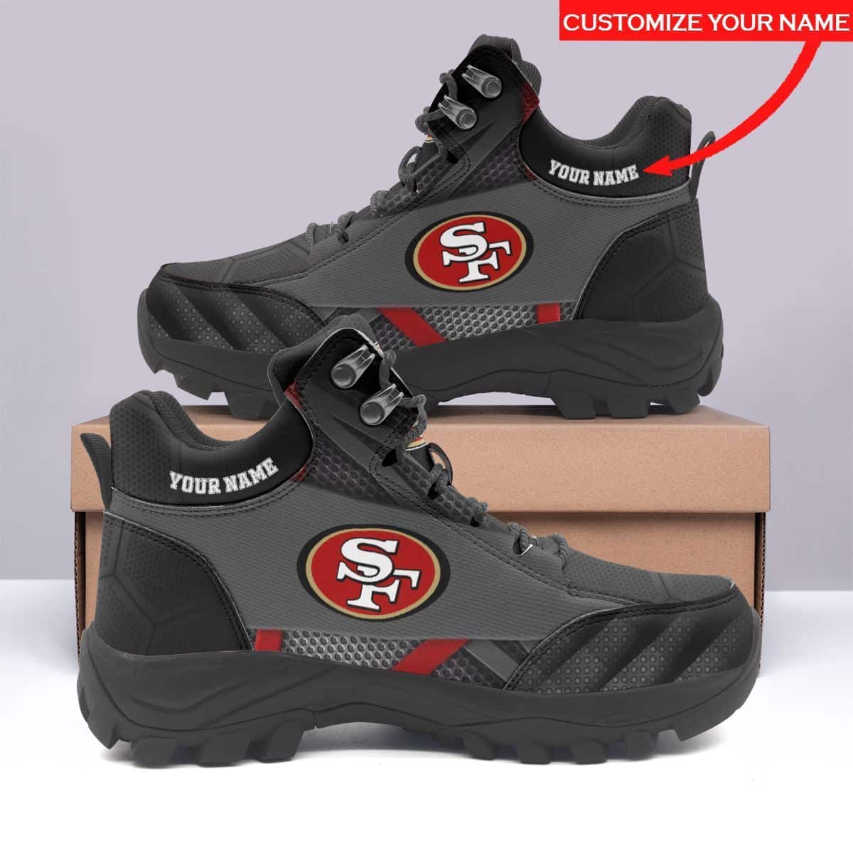 San Francisco 49ers Personalized Hiking Shoes 46