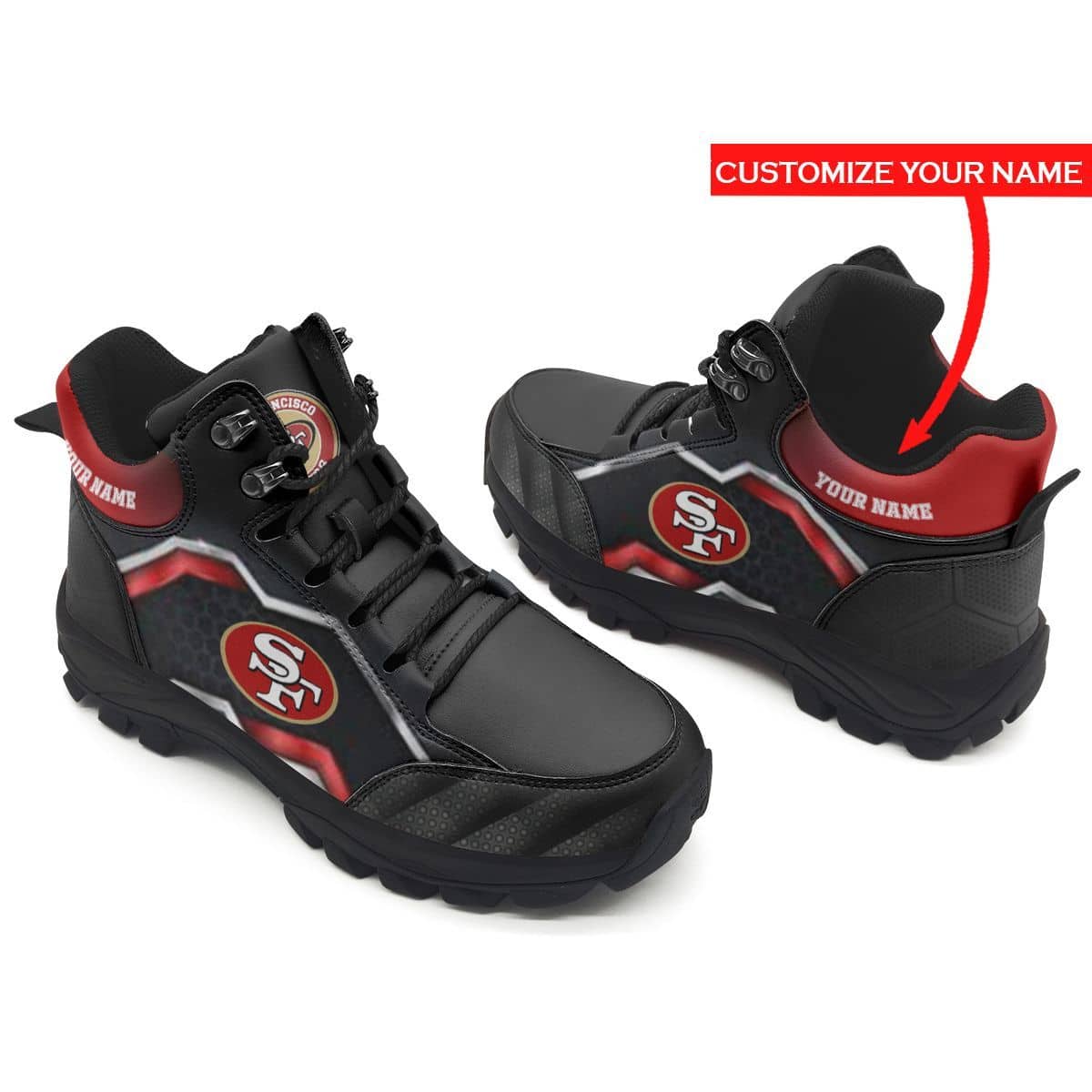 San Francisco 49ers Personalized Hiking Shoes 66
