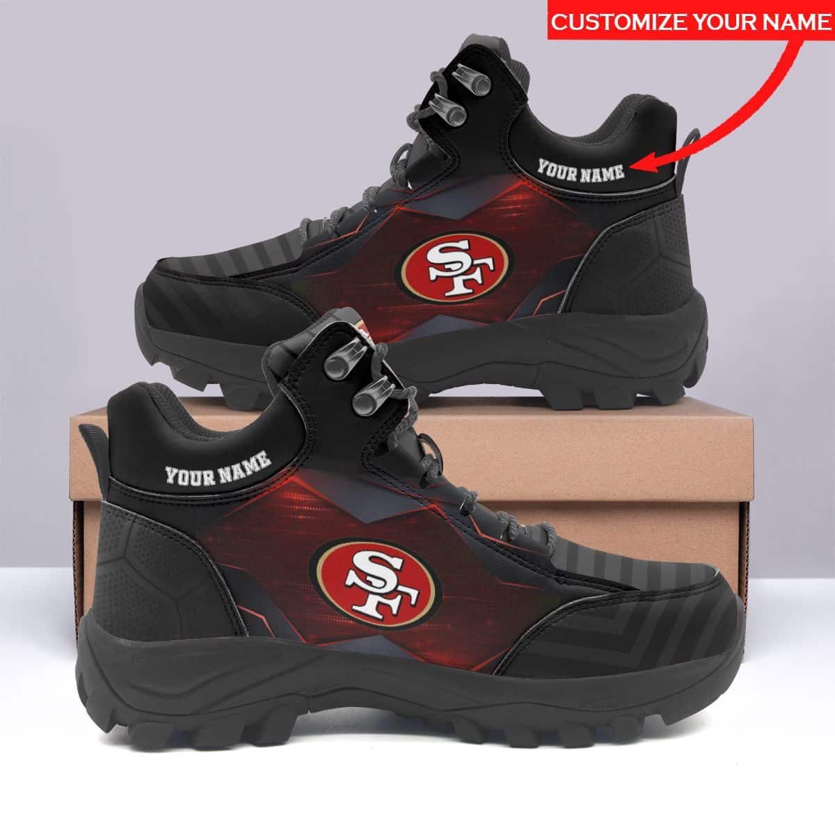 San Francisco 49ers Personalized Hiking Shoes 78