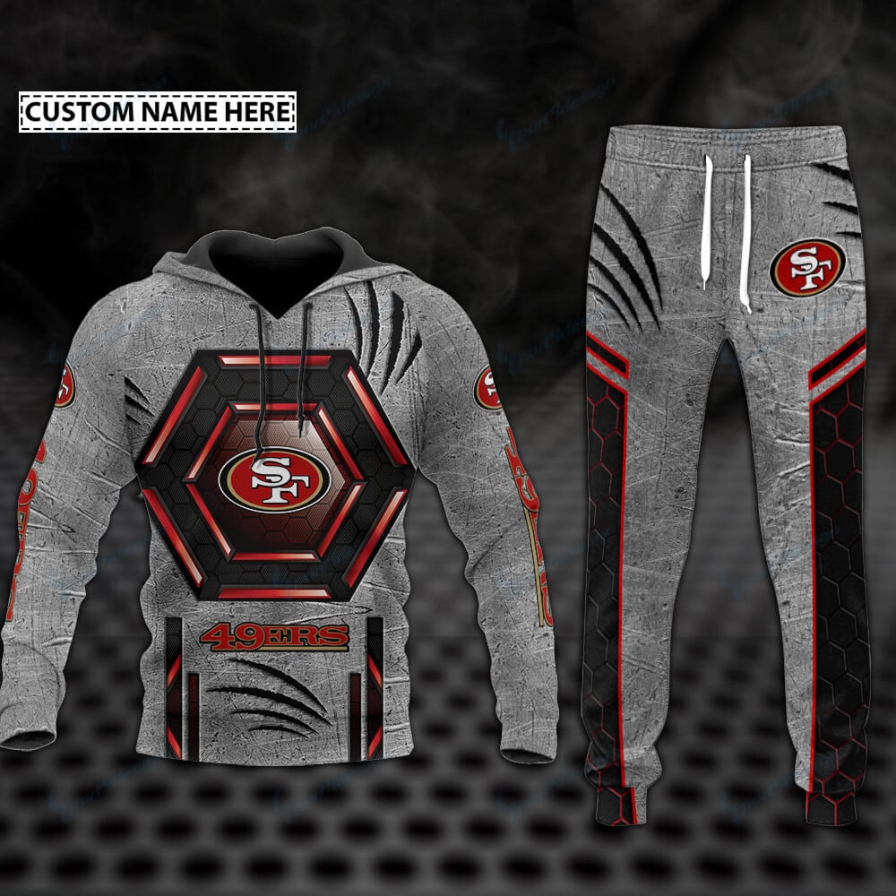 San Francisco 49ers Personalized Hoodie and Jogger Set BG843