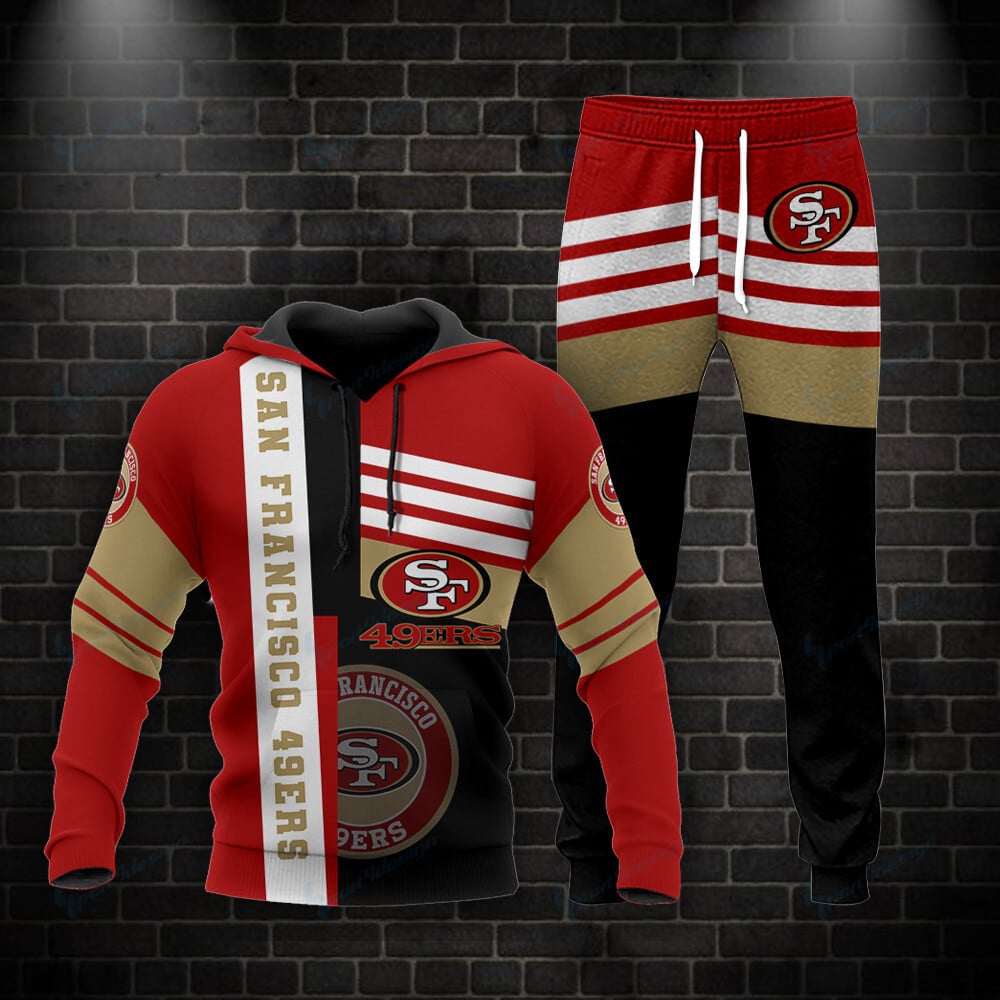 San Francisco 49ers Personalized Hoodie and Jogger Set BG869