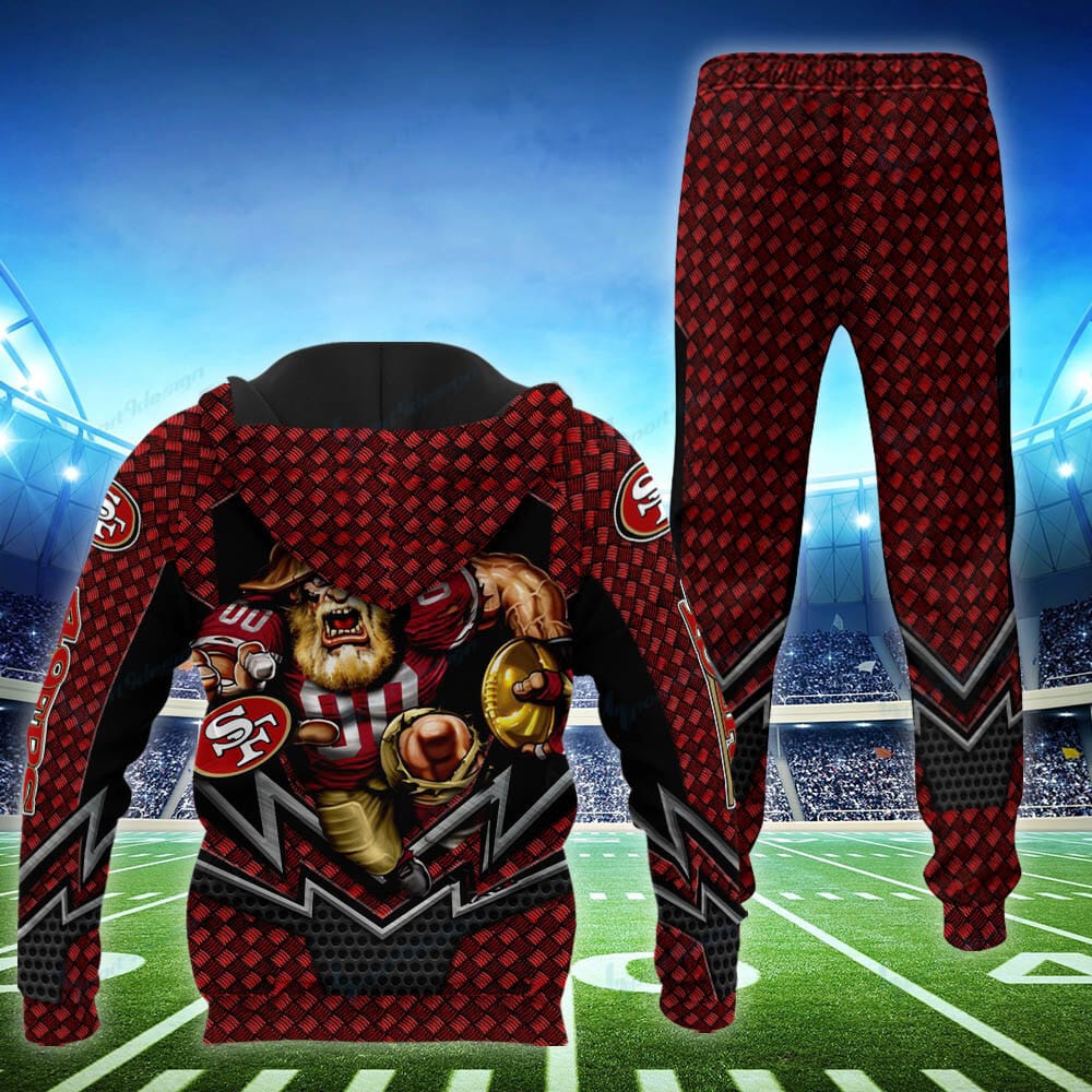 San Francisco 49ers Personalized Hoodie and Jogger Set BG871
