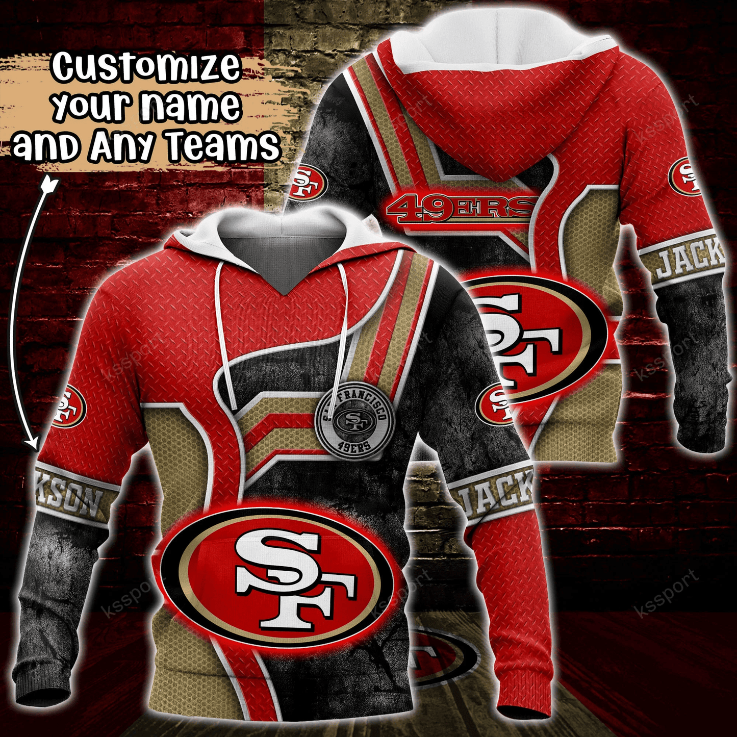 San Francisco 49ers Personalized Hoodie BG911