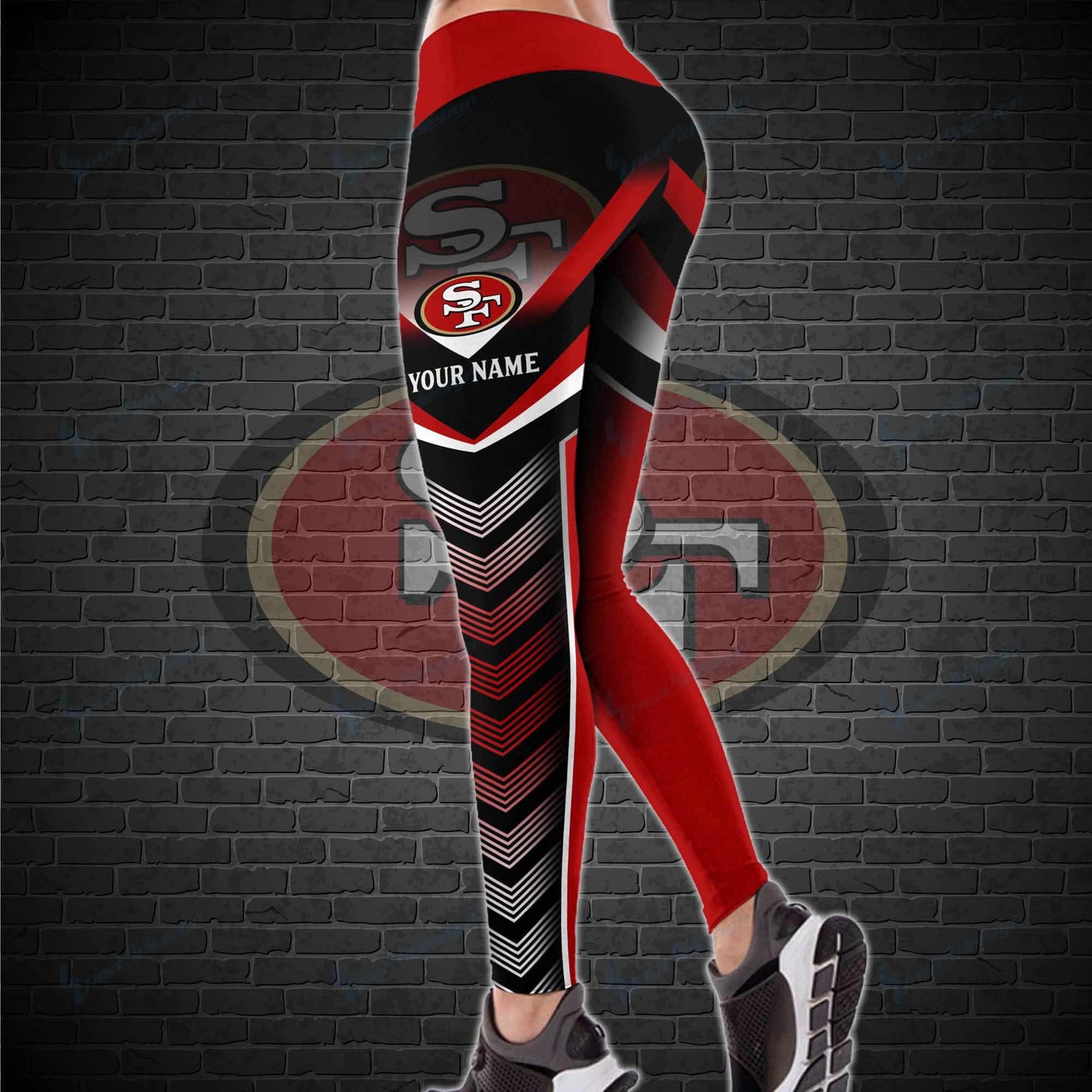 San Francisco 49ers Personalized Leggings And Tank Top BG27