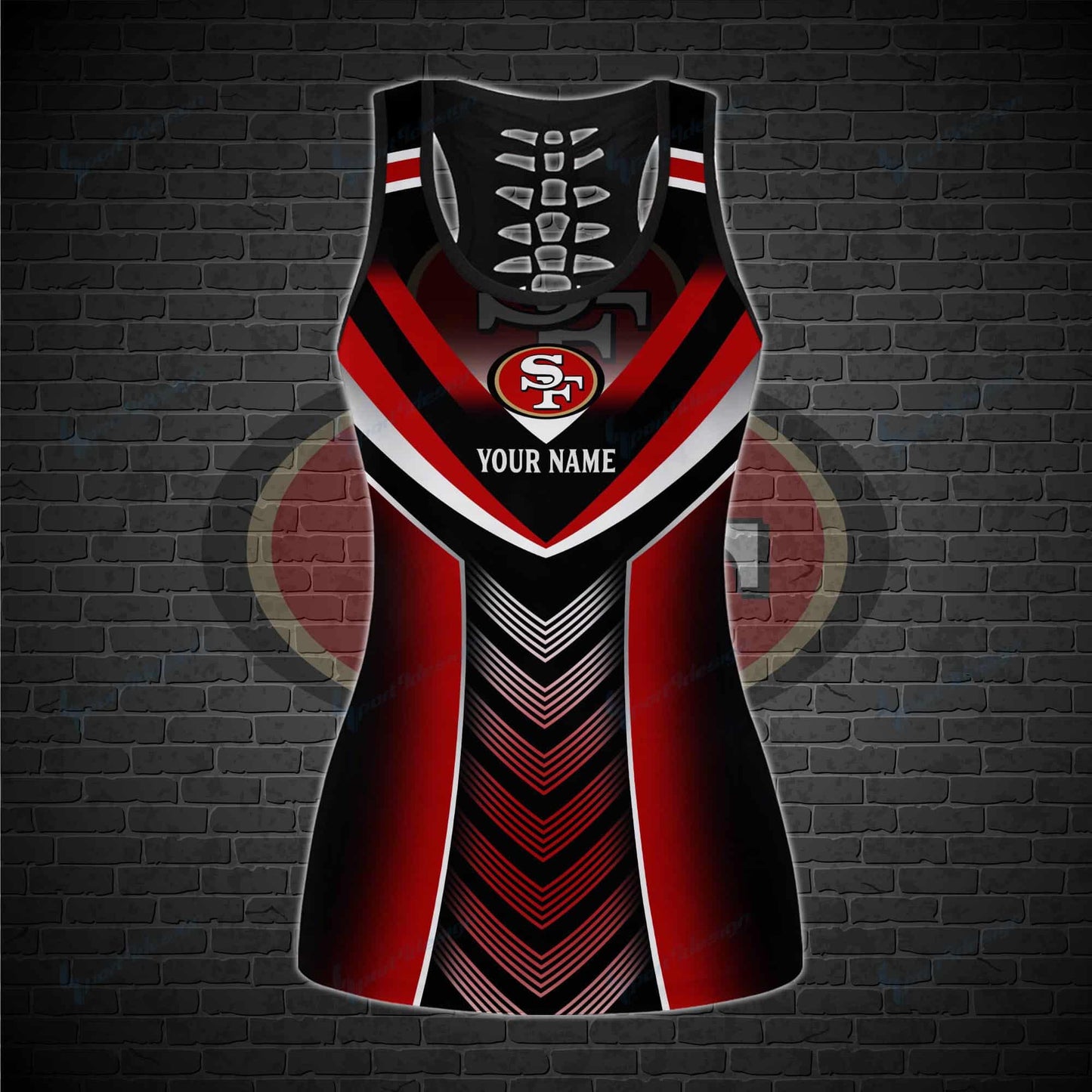 San Francisco 49ers Personalized Leggings And Tank Top BG27