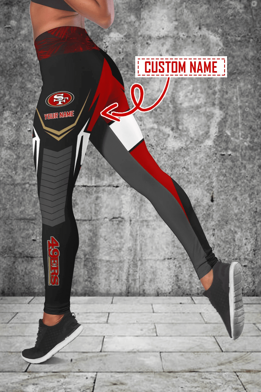 San Francisco 49ers Personalized Leggings And Tank Top BG98
