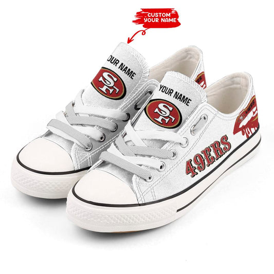 San Francisco 49ers Personalized New Low Top BG05