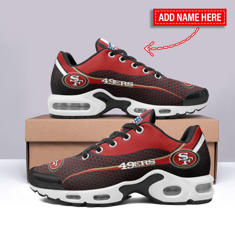 San Francisco 49ers Personalized Plus T-N Youth Sneakers BG112