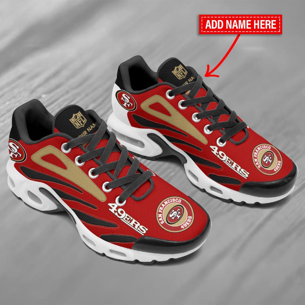 San Francisco 49ers Personalized Plus T-N Youth Sneakers BG129