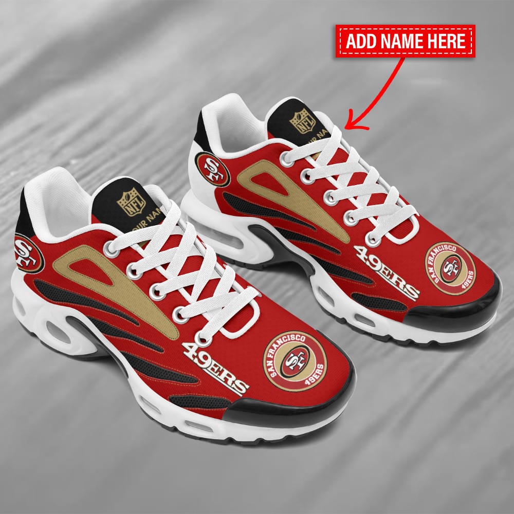 San Francisco 49ers Personalized Plus T-N Youth Sneakers BG129