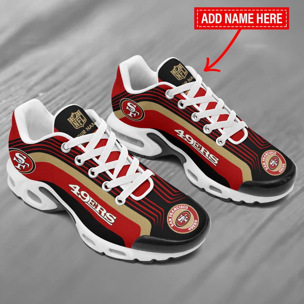 San Francisco 49ers Personalized Plus T-N Youth Sneakers BG131