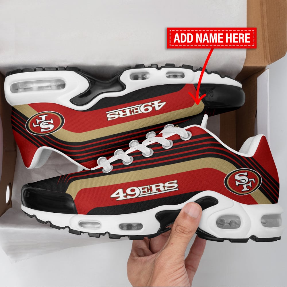San Francisco 49ers Personalized Plus T-N Youth Sneakers BG131