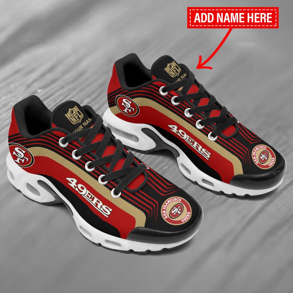 San Francisco 49ers Personalized Plus T-N Youth Sneakers BG131