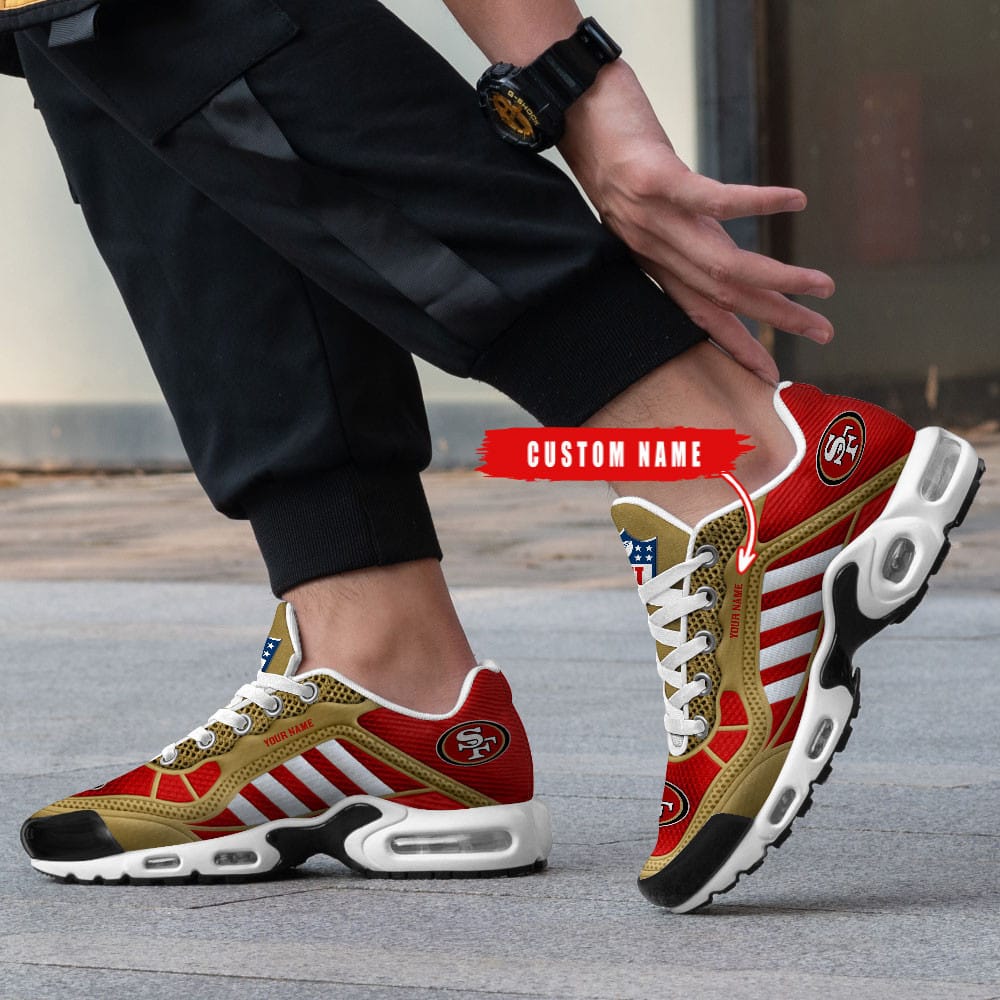San Francisco 49ers Personalized Plus T-N Youth Sneakers BG162