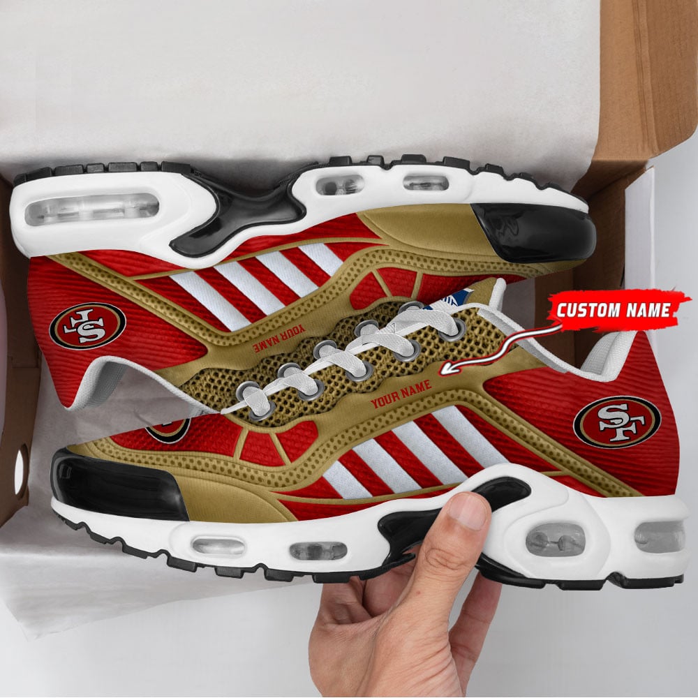 San Francisco 49ers Personalized Plus T-N Youth Sneakers BG162