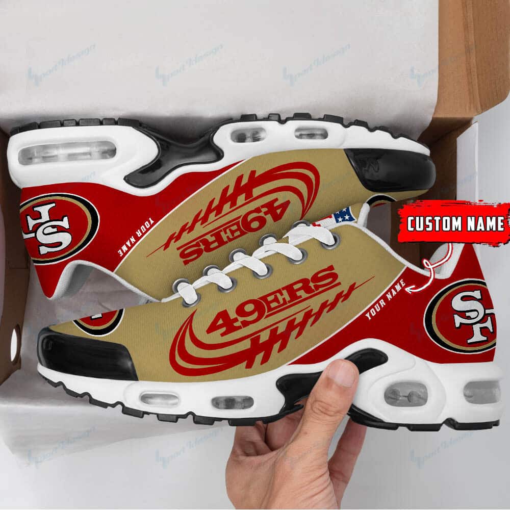San Francisco 49ers Personalized Plus T-N Youth Sneakers BG28