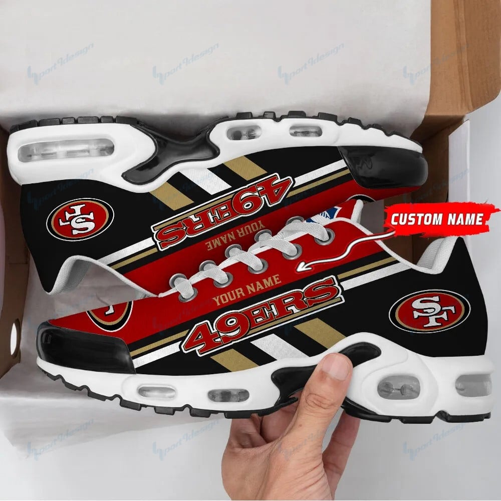 San Francisco 49ers Personalized Plus T-N Youth Sneakers BG75