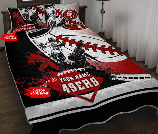 San Francisco 49ers Personalized Quilt Set BG61