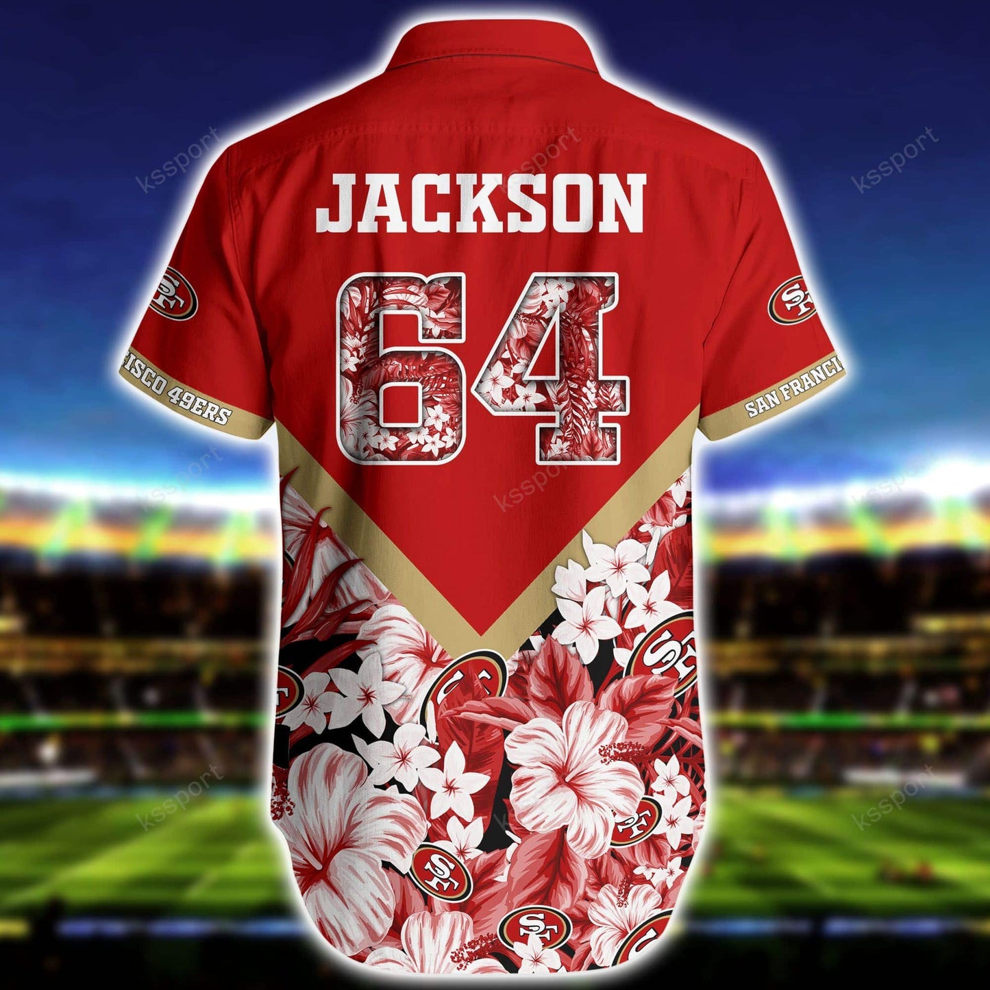 San Francisco 49ers Personalized Shirt and Shorts BG295