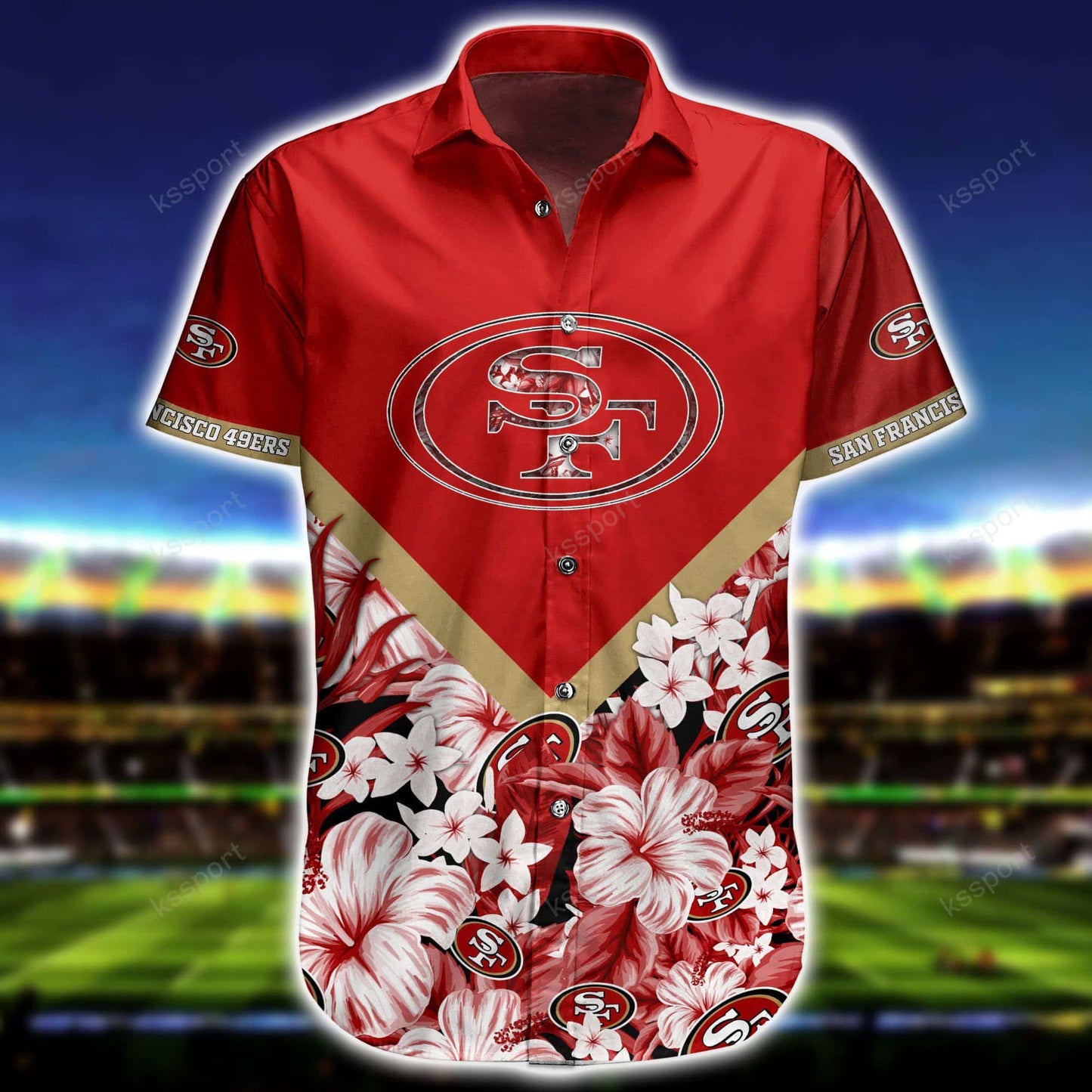 San Francisco 49ers Personalized Shirt and Shorts BG295