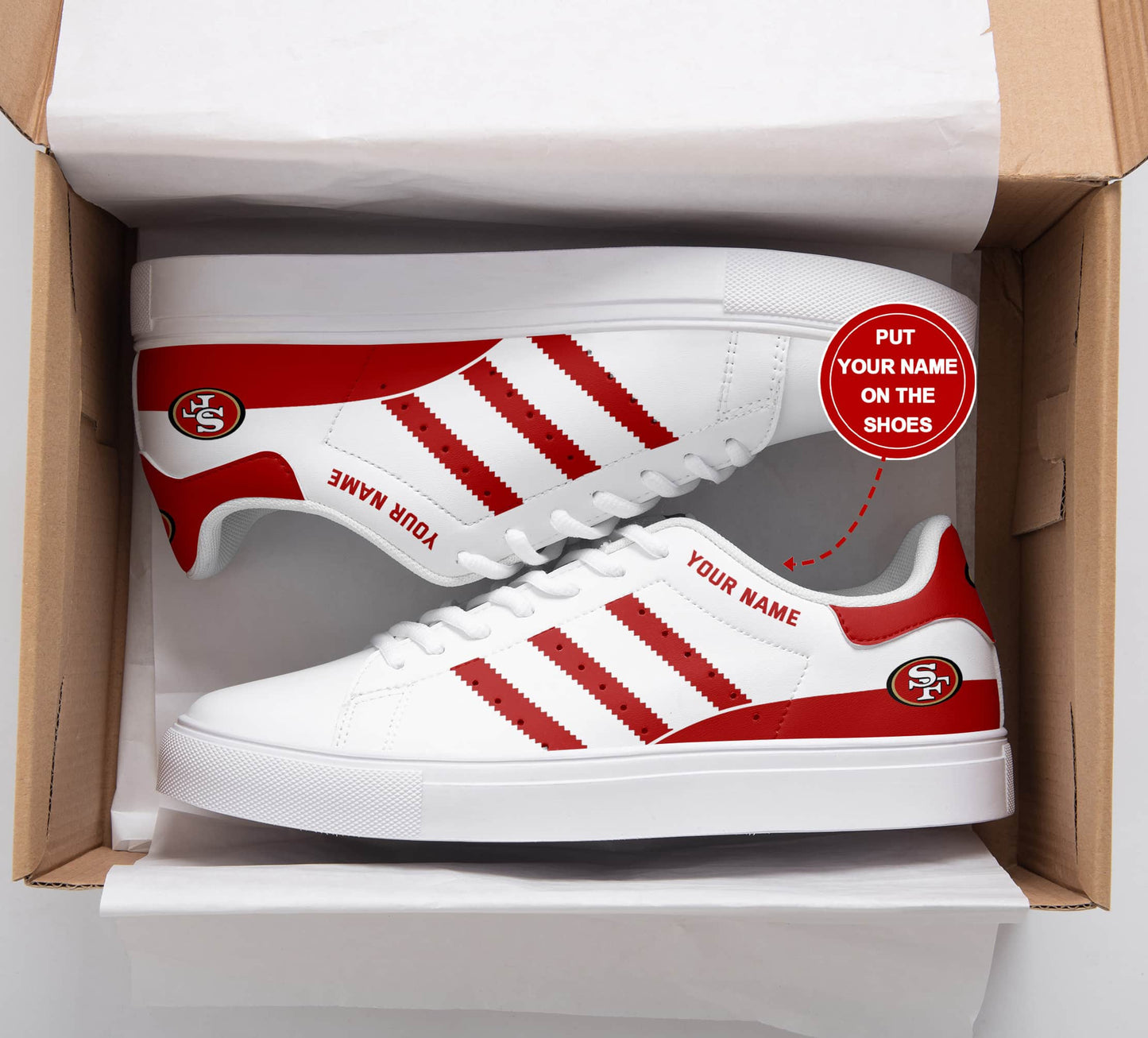 San Francisco 49ers Personalized SS Custom Sneakers BG190