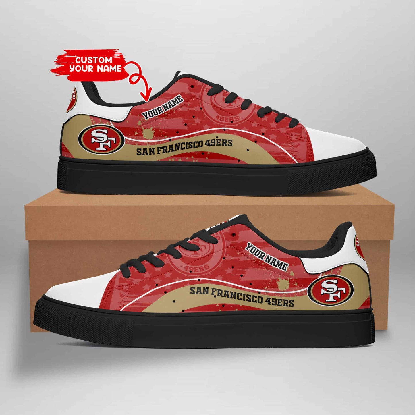 San Francisco 49ers Personalized SS Custom Sneakers BG222