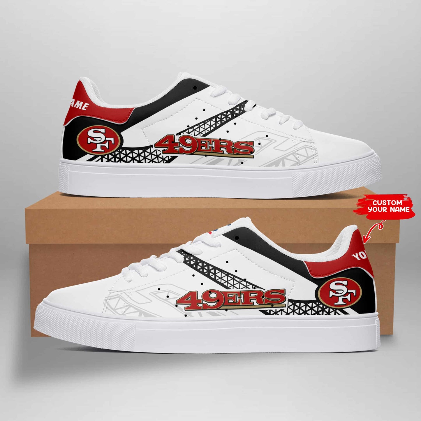 San Francisco 49ers Personalized SS Custom Sneakers BG379