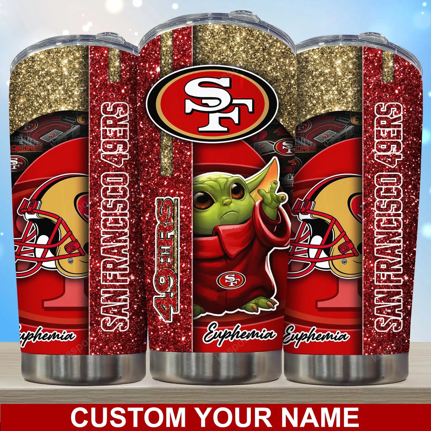 San Francisco 49ers Personalized Tumbler BG177
