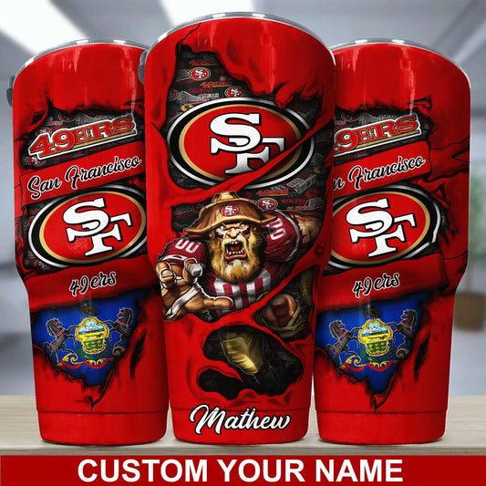 San Francisco 49ers Personalized Tumbler BG247