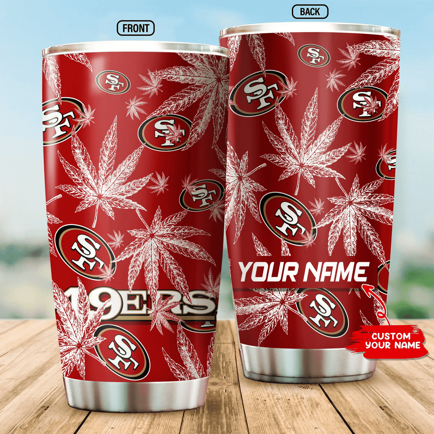San Francisco 49ers Personalized Tumbler BG252