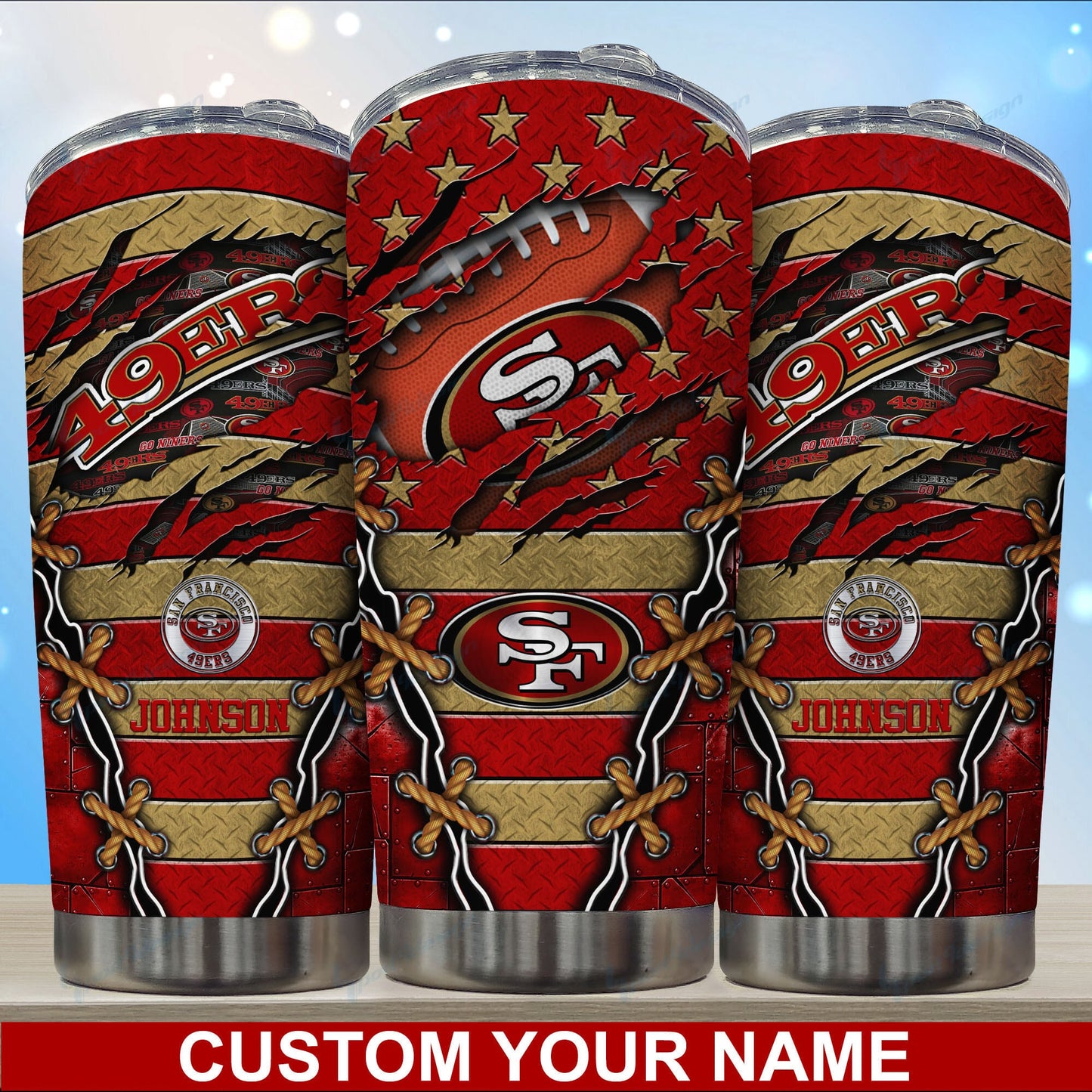 San Francisco 49ers Personalized Tumbler BG26