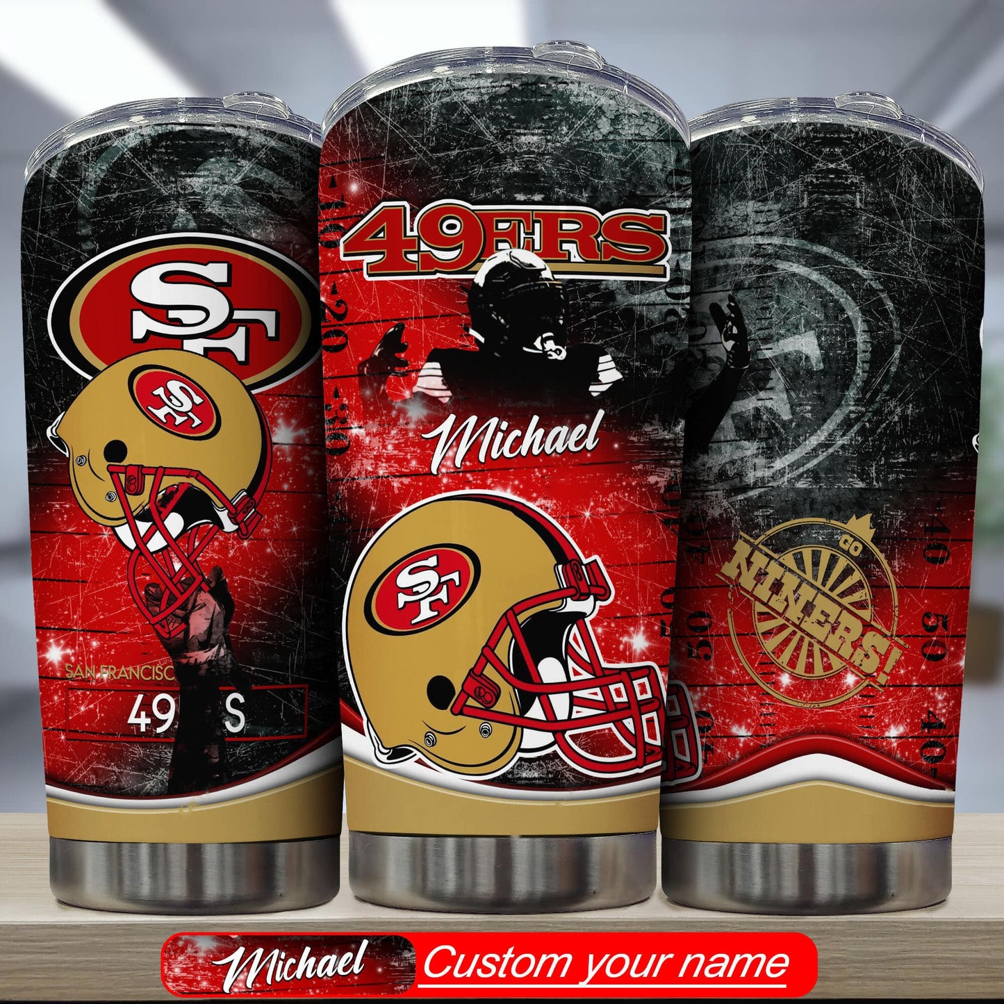 San Francisco 49ers Personalized Tumbler BG336