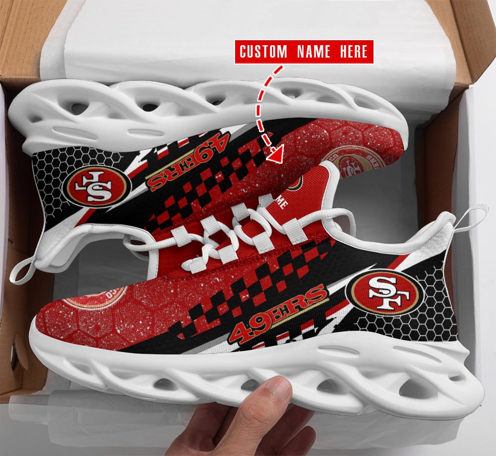 San Francisco 49ers Personalized Yezy Running Sneakers BB227