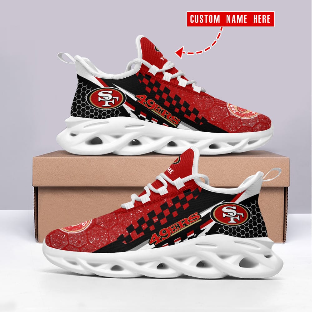 San Francisco 49ers Personalized Yezy Running Sneakers BB227