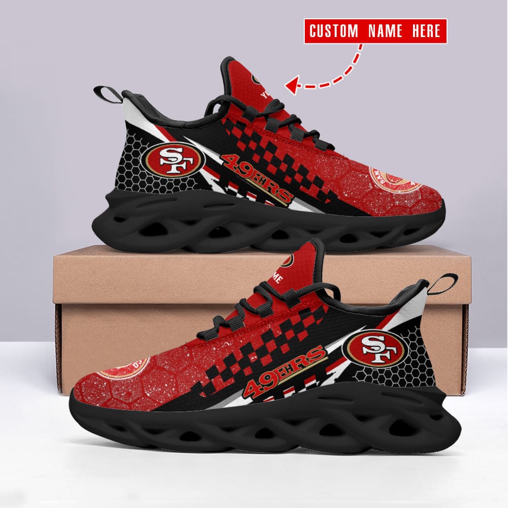 San Francisco 49ers Personalized Yezy Running Sneakers BB227