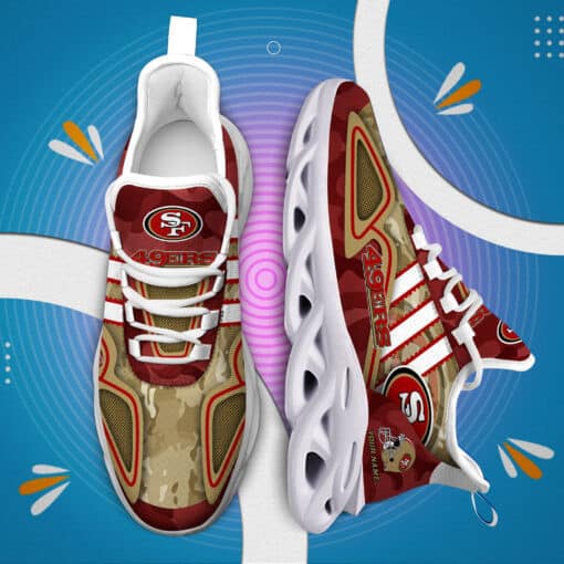 San Francisco 49ers Personalized Yezy Running Sneakers BB259