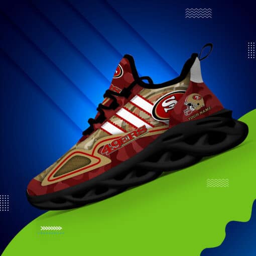 San Francisco 49ers Personalized Yezy Running Sneakers BB259