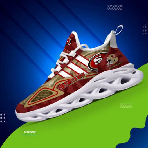 San Francisco 49ers Personalized Yezy Running Sneakers BB259