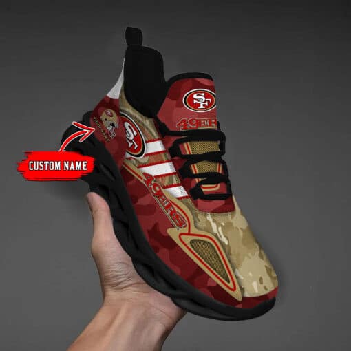 San Francisco 49ers Personalized Yezy Running Sneakers BB259